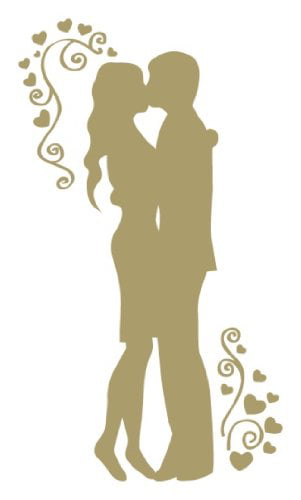 Couple In Love Home Wall Decal Sticker L11