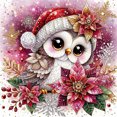 thumbnail image 1 of 5D DIY Kit Búho Navideño Del 30x30cm, 1 of 9