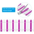 thumbnail image 4 of Uxcell 35" L x 2" H Wood Miniature Mini Fairy Garden Picket Fence, Fuchsia White, 4 of 5