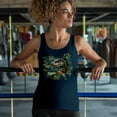 thumbnail image 4 of Velociraptor Jungle Women's Tank Top Dinosaur Hunter Jurassic Period Raptor Reptile Dino Tropical Paleontology, 4 of 7
