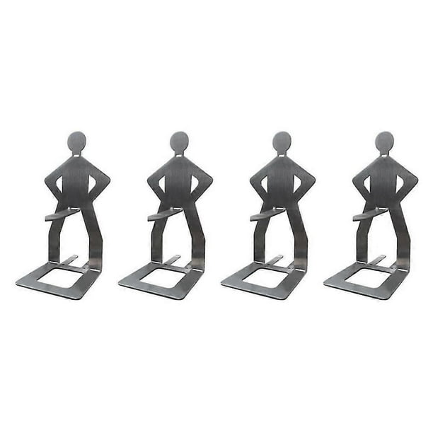 4 piezas de accesorios divertidos para barbacoa: soporte para salchichas y perritos calientes, parrilla portátil de acero inoxidable para asar.