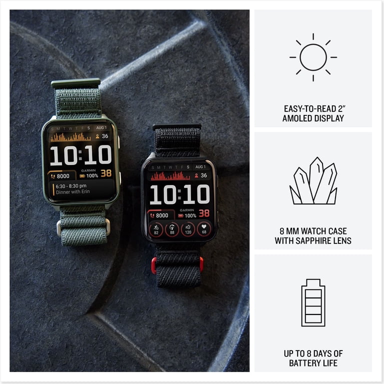 GARMIN Venu X1 GPS Smartwatch, Thin Lightweight with 2