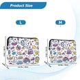 thumbnail image 4 of FORMRS 15-15.6 inch Laptop Sleeve Case Soft Carrying Quilted Computer Bag Cover, Purple Doodle Pattern, 4 of 7