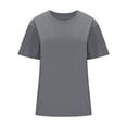 thumbnail image 4 of OSFVNOXV Workout Tops for Women Summer Athletic T-Shirts Breathable Casual Short Sleeve Pullover Gym Clothes, 4 of 9