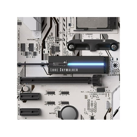 Seagate - Lightsaber FireCuda 2TB Internal SSD PCIe Gen 4 x4 NVMe with RGB LED Lightsabers