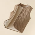 thumbnail image 4 of Boys Girls Quilted Vest V Neck Vest Slim Fit Button Down Padded Gilet Sleeveless Outerwear Coat, 4 of 6