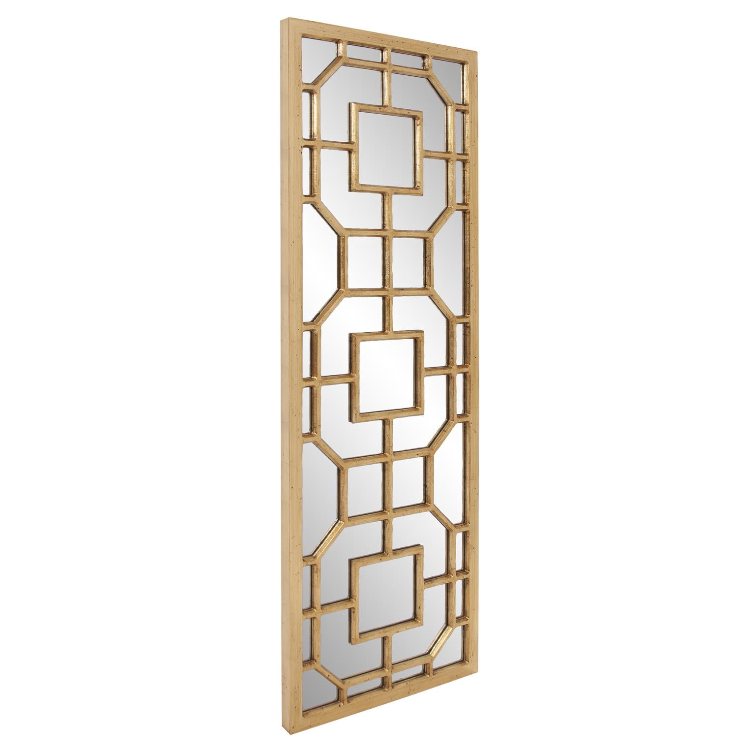 Tyler Dillon Rectangular Contemporary Aldrich Wall Mirror 15.75"W x 46.5"H