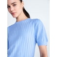 thumbnail image 4 of Free Assembly Women’s and Women's Plus Pointelle Sweater with Puff Sleeves, Sizes XS-4X, 4 of 5