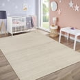 thumbnail image 2 of 5x7 Area Rug for Bedroom Modern Solid Striped Throw Floor Cover Contemporary Beige Premium Carpets Machine Washable Non-Slip Low Pile Area Rugs for Living Room Office Nursery Room, 2 of 16