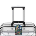 thumbnail image 5 of Pofeuu Colorful Floral Forest Fairy Print Luggage Tags, Privacy Cover ID Label with Stainless Steel Loop and Address Card for Travel Bag Suitcase-1, 5 of 5