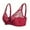 Red, variant on Double S upport Wireless Bra, Lace Bra with Stay-in-Place Straps, Full-Coverage Wirefree Bra(Red,XL)
