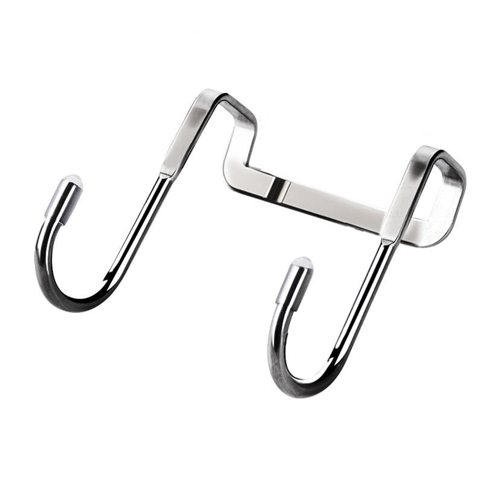 Over The Door Door Hanger Free Punching No Trace Stainless Steel Clothes Rack for Home Black