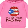 thumbnail image 3 of Inktastic I'm So Cute, I Must Be Puerto Rican Sunflower Toddler Hoodie, 3 of 4