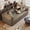 Camel, variant on 79" Corduroy Convertible Sofa Bed, Adjustable Fabric Pull-Out Sleeper Sofa, Queen Size Fabric Pull-Out Sofa Bed for Homes, Black