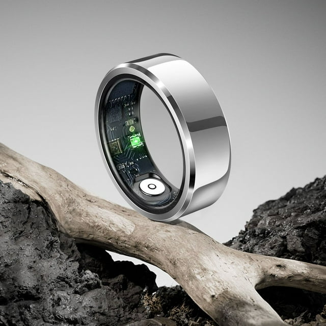 SUTENGDA Smart Fitness Ring | IP68 Tracking Ring for Men and Women | Smart Ring with Pedometer and Calorie Tracker | Compatible with Android and iOS | Convenient Life Sale Savings(Black)