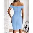 thumbnail image 3 of Women's Rayon Off Shoulder Bandage Bodycon Party Dress, 3 of 6