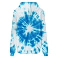thumbnail image 7 of Womens Fashion Tie Dye Gradient Hoodies Oversized Sweatshirt Plus Size Loose Fit Cute Hooded Jacket Outwears Drawstring Fall Pullover Tops with Pocket, 7 of 7