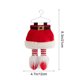 thumbnail image 3 of Adorno de patas de duende navideño | Decoración Colgante Rojo Verde | Colgante festivo de tela navideña para árbol de Navidad, casa, fiesta y decoración de repisa, 21x12cm resistente y ligero, 3 of 6