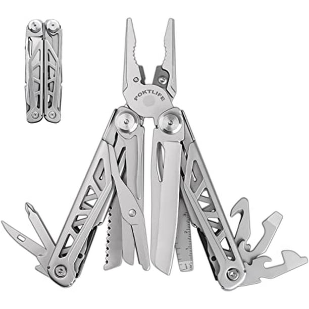17-In-1 Pocket Multitool with Spring-Action Pliers and Scissors