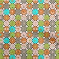 thumbnail image 1 of oneOone Rayon Peach Fabric Kids Circle Sewing Material Print Fabric By The Yard 56 Inch Wide, 1 of 4