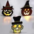 thumbnail image 3 of Bearachild Luces de calabaza Decoración de decorativa Adornos operados Lámpara para Festival de Halloween Bar Favores de fiesta de disfraces Kits de decoración para fiestas Tipo 3, 3 of 6