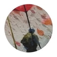 thumbnail image 4 of BANET Chinoiserie Pink Rose Daisy Floral Round Tablecloth Dorm Decor Colourful Painting Cloth Round Cover Waterproof Table Decor for Dining Room Buffet Banquet Parties Dinner 31"-35, 4 of 8