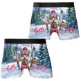 thumbnail image 3 of Hello Welcome Winter The Ski Cairn Terrier Snowy Day All Over Print Boxer Briefs Underwear for Men Dad Cairns Dog Lover - 13013, 3 of 6