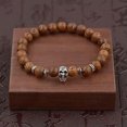 thumbnail image 3 of HOOUN Fashion Men's 8MM Multilayer Wooden Beaded Elasticity Charm Women's Bracelets-030-2, 3 of 3