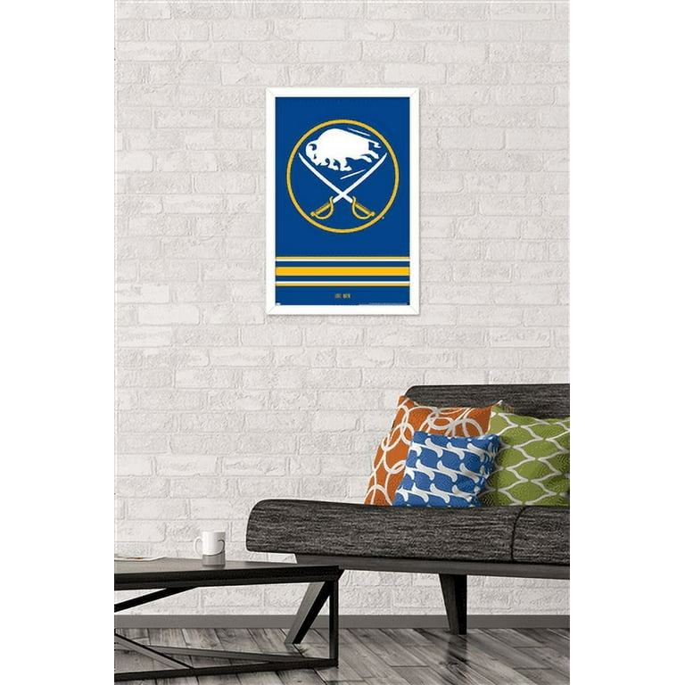 NHL Buffalo Sabres - Logo 21 Wall Poster, 14.725 x 22.375, Framed 