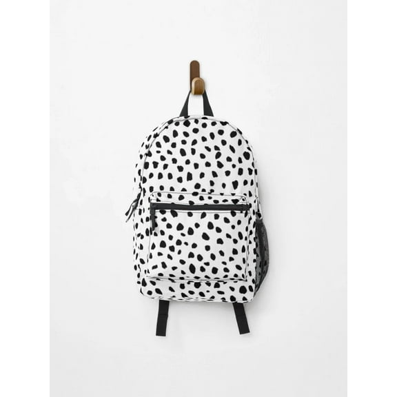 Aspyn Spots Black And White Backpack, Back To School Backpack