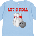 thumbnail image 4 of Inktastic Let's Roll Bowling Boys or Girls Long Sleeve Toddler T-Shirt, 4 of 5