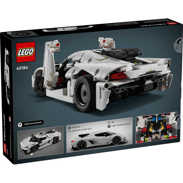 LEGO Technic Koenigsegg Jesko Absolut White Hypercar, 801-Piece