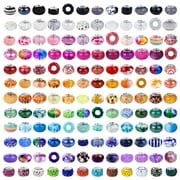 European Large Hole Beads, Spacer Beads, Rhinestone Craft Beads for DIY Charms Bracelet Jewelry Making