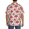 thumbnail image 5 of Sigee Amanita Red Mushroom Print Men's Shirts Casual Button Down Short Sleeve Summer Beach Shirt Hawaiian Vacation Shirts Tee Shirt-Medium, 5 of 7