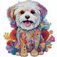 thumbnail image 1 of 5D DIY Parcial Especial en Forma Taladro Diamante Pintura Color Perro Kit 30x30cm, 1 of 9