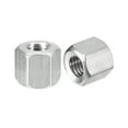 thumbnail image 1 of Unique Bargains M8 x 1,25 Pas 12mm Longueur Écrous d'Accouplement, 4 Pack 304 Acier Inoxydable Hexagonal Écrous d'Accouplement, 1 of 5