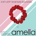 thumbnail image 2 of Amelia Beauty, Red Satin Scrunchies, 2.25in Diameter, Gentle on Hair, Strong Hold, No Snag, No Dents or Creases. 12 Pack, 2 of 9