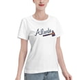 Atlanta_Braves Women's Casual T Shirt Cotton Popular Active T Shirt