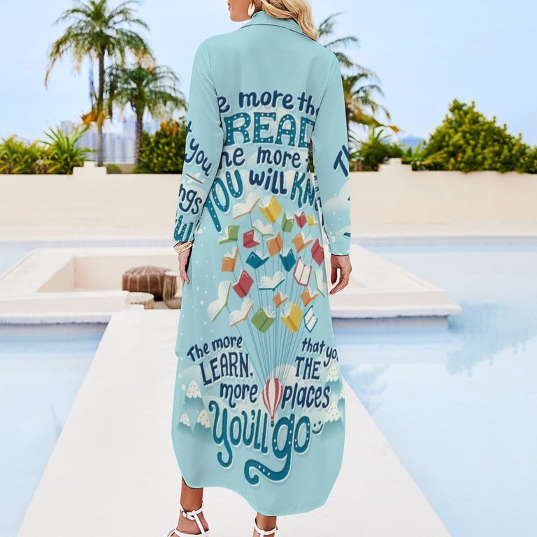 Go places Long Sleeved Shirt Dress birthday dress for women dresses ladies  summer - Walmart.com