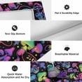 thumbnail image 6 of Purple Green Mushroom Outdoor Rug for Patio/Deck/Porch, Non-Slip Large Area Rug 5 x 7 Ft, Abstract Art Botanical Gradient Indoor Outdoor Rugs Washable Area Rugs, Reversible Camping Rug Carpet Runner, 6 of 8