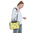 thumbnail image 7 of PUREYAH Laptop Case Bag with Compartments for Women, Bees Beehive Floral Leaves Lightweight Computer Tote Bag for Men Travel Work 13 inch, 7 of 7