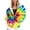 Multicolour, variant on Hoodies for Women Tie Dye Print Hooded Long Sleeve Loose Fit Zip Up Pockets Drawstring Jacket for Casual Wear Sweatshirts for Women Multicolour L