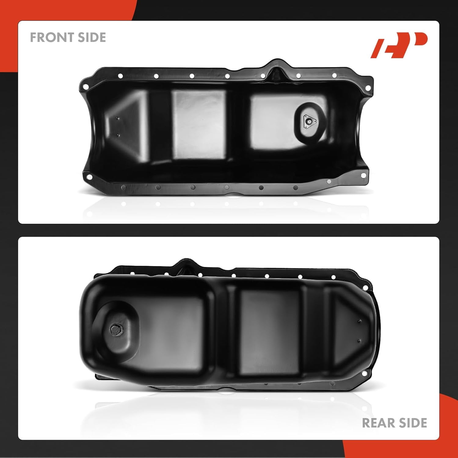 A-Premium Engine Oil Pan Compatible with Mercruiser OMC Yamaha Marine 4 Stroke with 18 Bolt Hole Fits select: 2002 BUICK RENDEZVOUS CX, 2003 PONTIAC MONTANA LUXURY