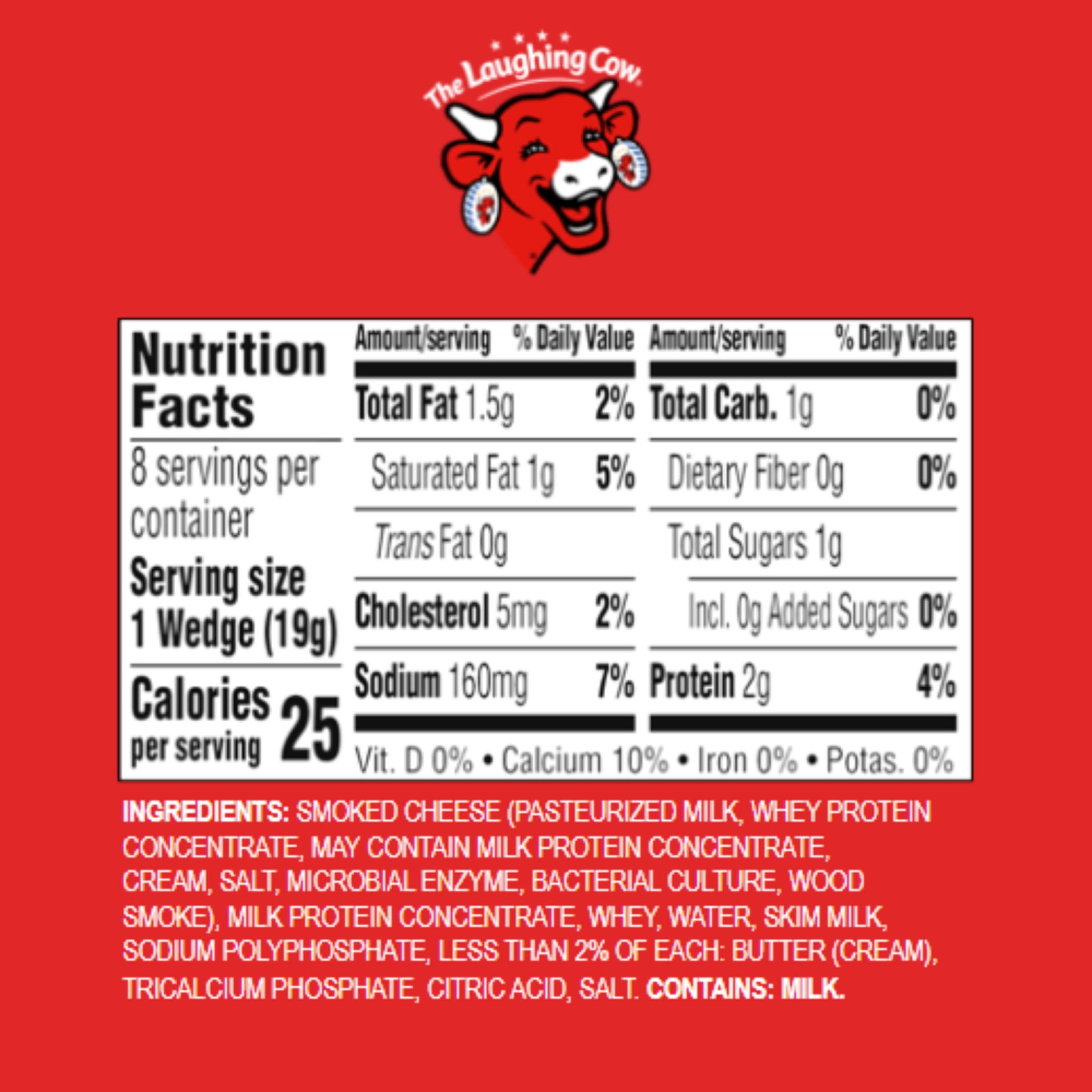 The Laughing Cow® Creamy Smoked Gouda Variety Spreadable Cheese Wedges, 5.4 oz
