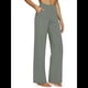 thumbnail image 2 of Pantalones de Yoga para Mujer, de Pierna , con Bolsillos, Cintura Alta, Elásticos, Informales, Deportivos. Gris M, 2 of 6