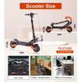 thumbnail image 6 of Bikydom 45Mph Electric Scooter for Adults with Seat, 5000W up to 50 Miles Range, 60V/25.6AH E-Scooter NFC Max Load 265lbs, 6 of 9