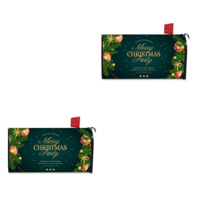 relayinert Brighten Up Front Yard Bright And Warm Decoration Mailbox Cover Standard Size Cloth Printed Spring Mailbox Cover YTYH2309085 2Set