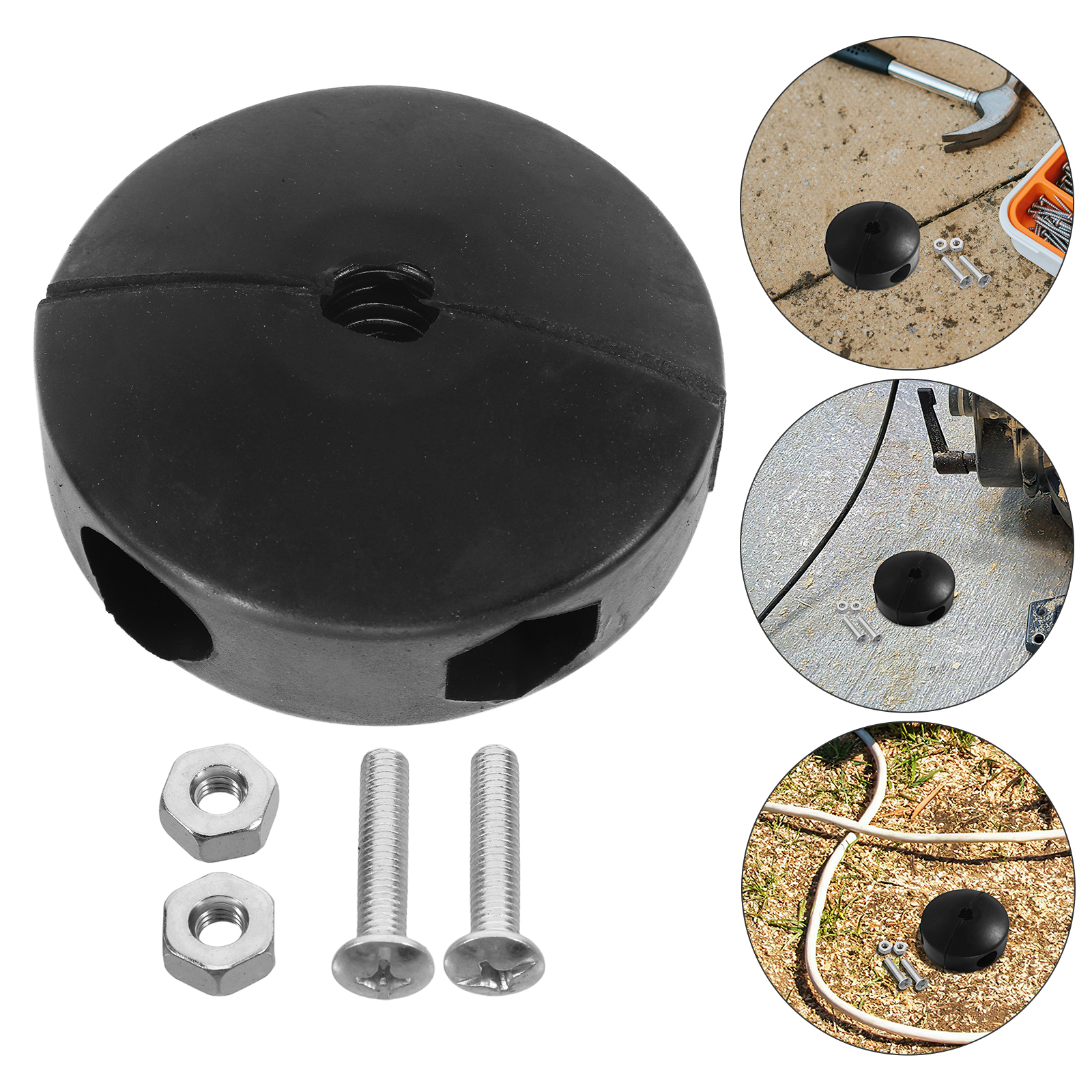 Ball Stop For Spring-Driven Retractable Hose Reels – Adjustable Rubber Bumper Stopper For Air Compressor & Water Hose, Easy 3-Step Install