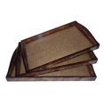 thumbnail image 1 of Cheung's FP-3718-3 Large Wooden Tray with Woven Inlay, 1 of 1