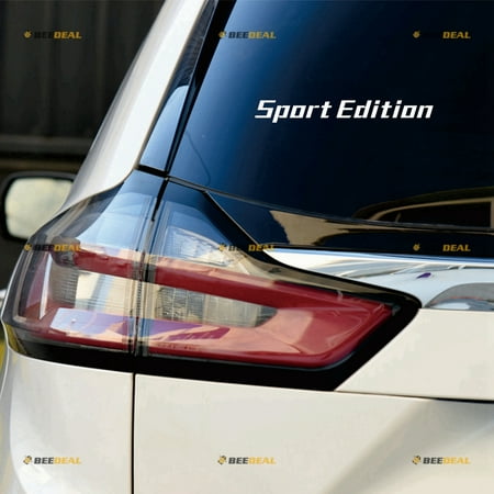Sport Edition Racing Sticker Decal Vinyl - 2 Pack White 4" - For Car Boat Laptop Cup No Background Die-cut 0209a5